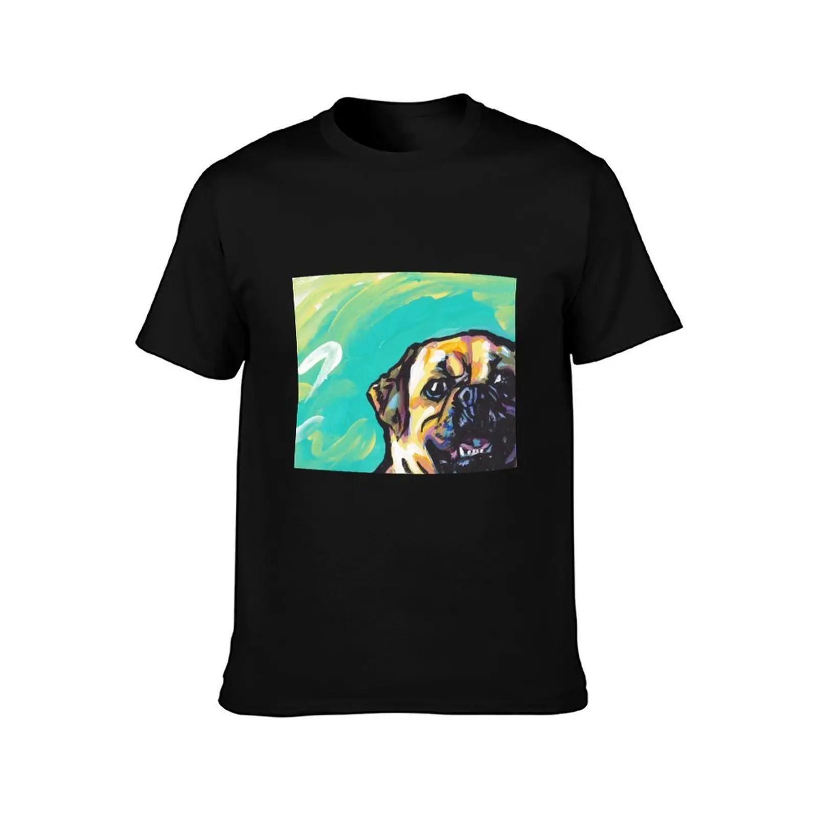 Puggle Dog Bright colorful pop dog art T-Shirt Outdoor Activity Sports T-Shirt