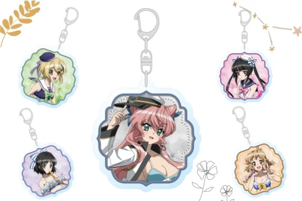 

Anime Symphogear Acrylic keychain Creative Accessory small gifts 6cm Fan gift