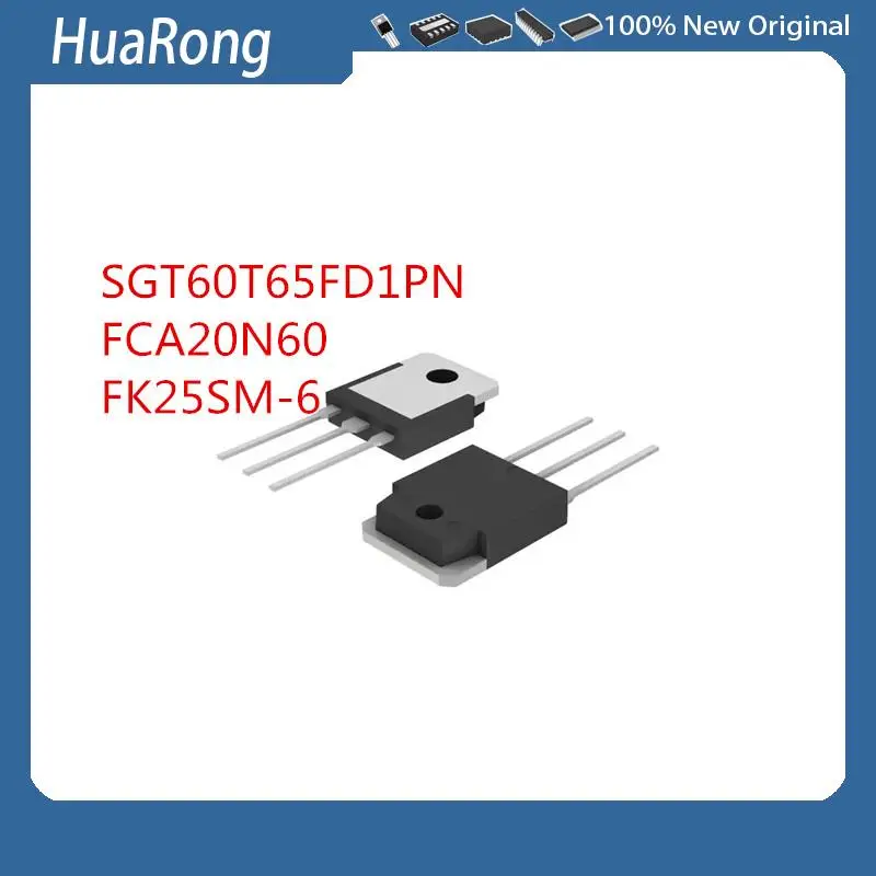 5PCS/LOT    SGT60T65FD1PN   60T65FD       FCA20N60    20N60    20A 600V      FK25SM-6    FK25SM    25A 300V    TO-3P