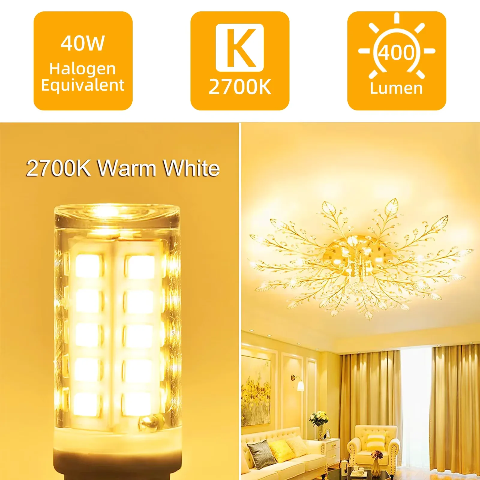 Pop 1-10Pcs 5W G9 LED Light Bulbs Dimmable G9 Base Bulbs For Chandeliers Replace 50W Halogen Lamp AC 220V No-Flicker Home Lighti