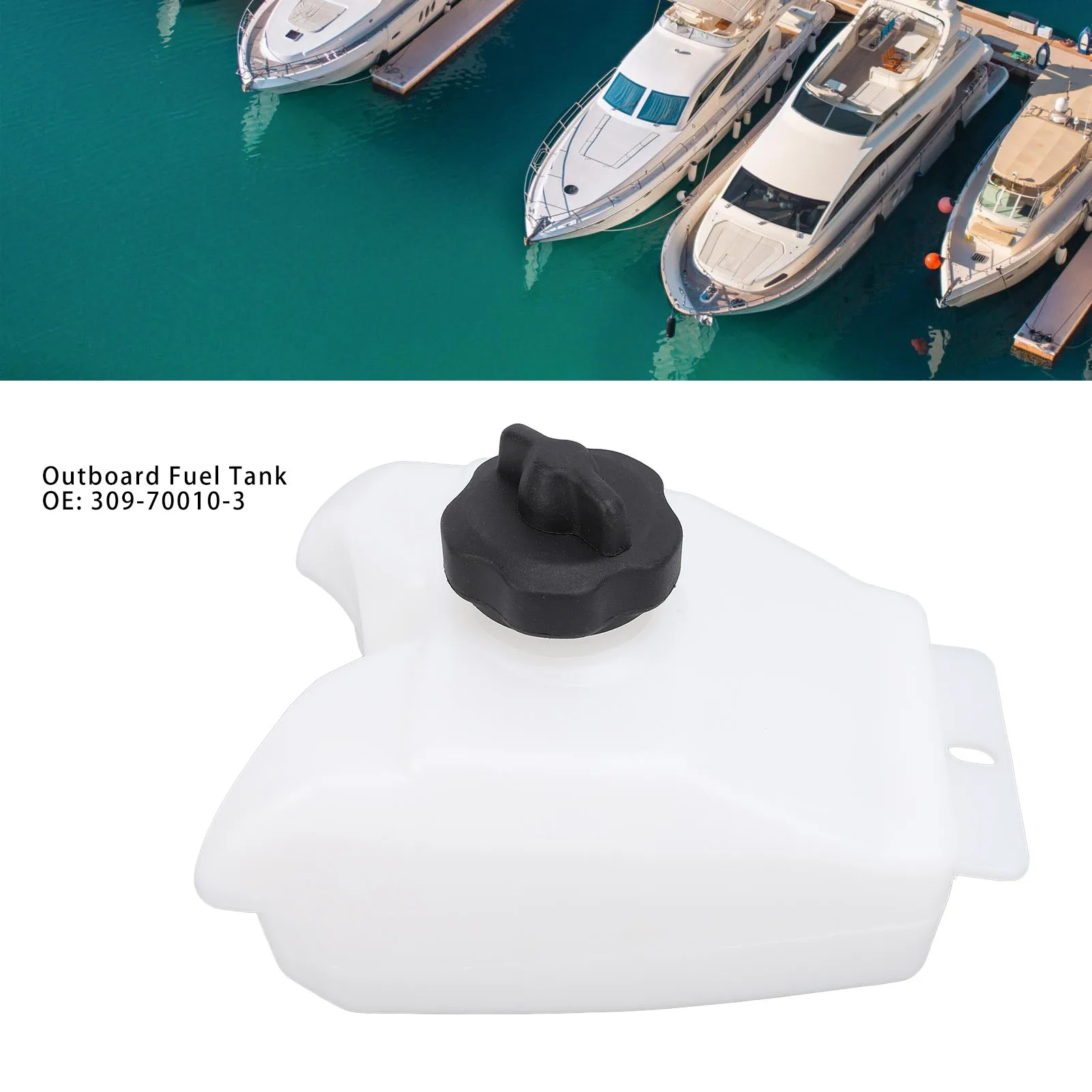 

Boat Gas Direct Replace Outboard Fuel 309‑70010‑3 Leakproof Robust Plastic for 2.5 3.5 Horsepower 2 Stroke Outboard