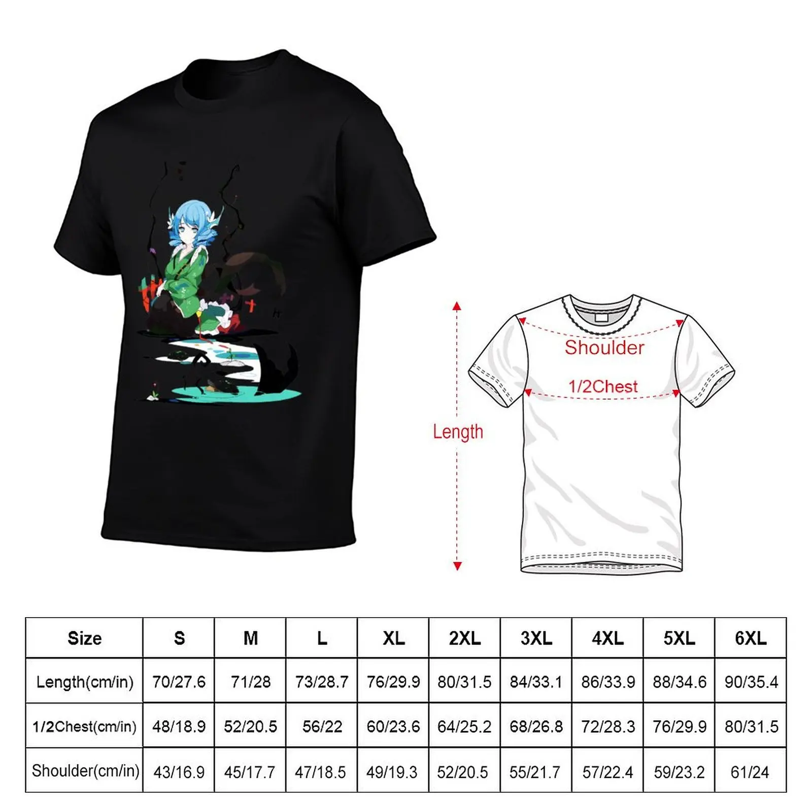Touhou Project - Wakasagihime T-Shirt Creative Graphic Tee Shirt