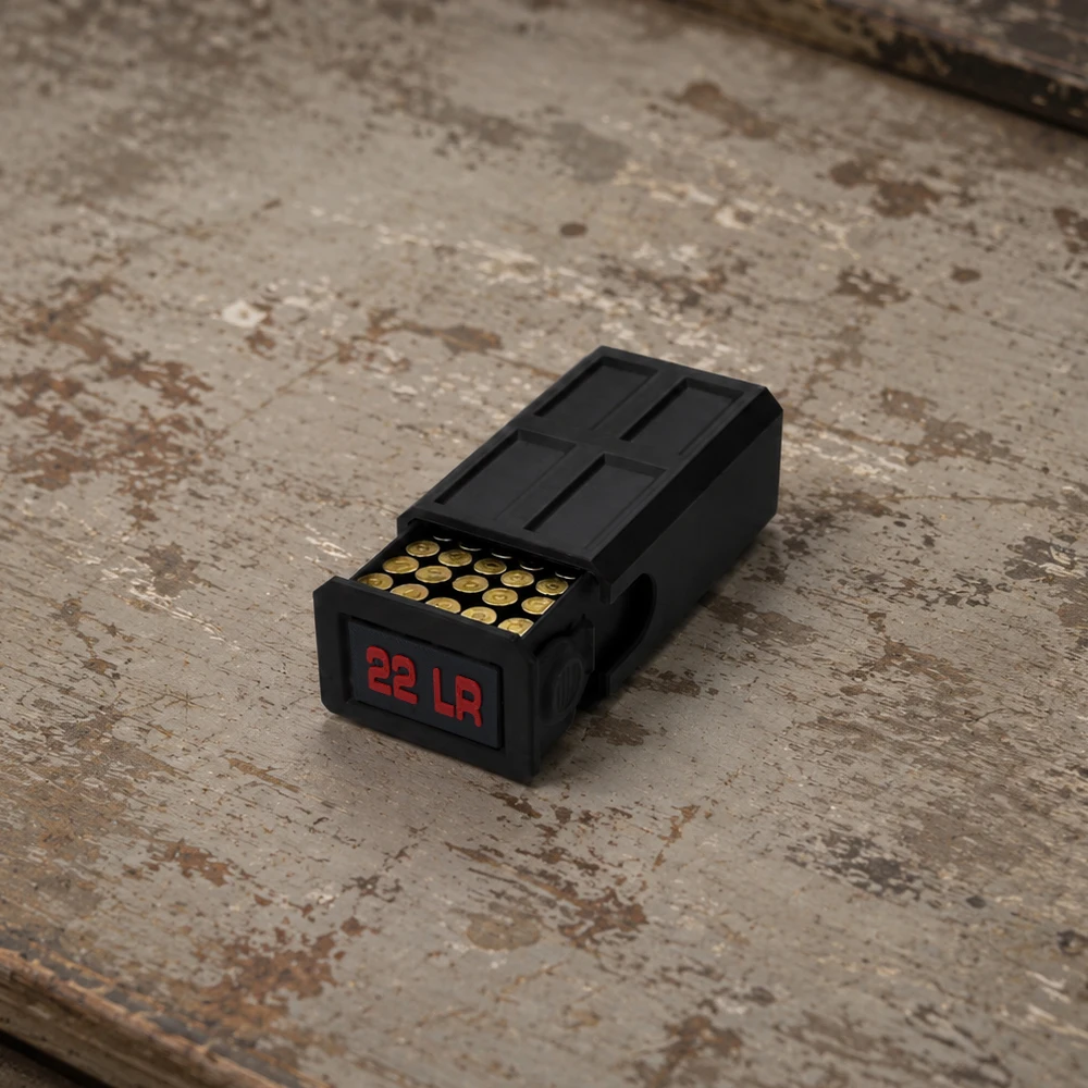 Ammunition Box. 22 LR Pull-Out Bullet Portable Storage Box Drawer Type Quick Take Magazine 50 Rounds Capacity Bullet Ammunition