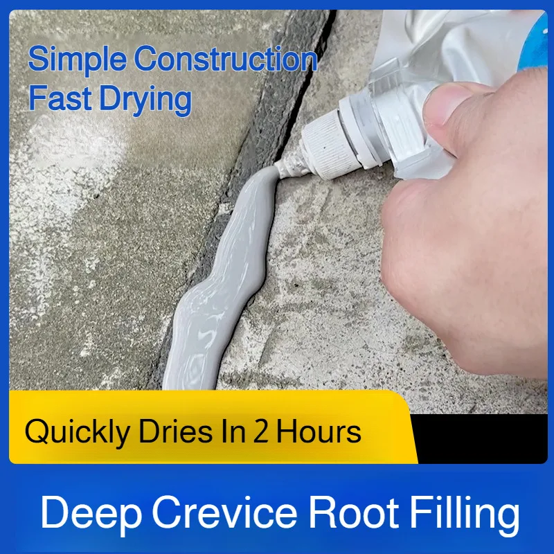 Fast‑Drying Crack Filler Sealant Roof Waterproof Leak Stopper Repair Adhesive Gap Filling for Floor Balcony Pool Cracks Repair