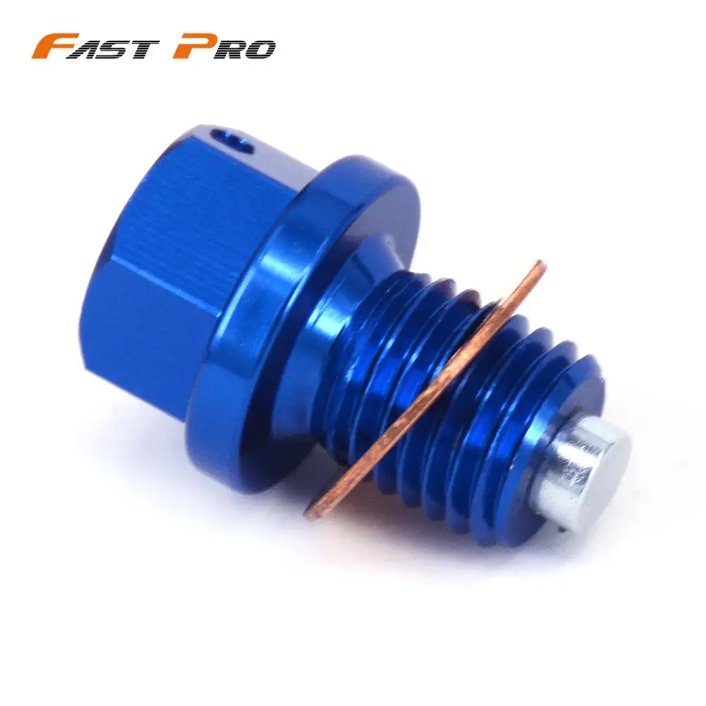 Billet Aluminum Magnetic Frame Oil Drain Plug Bolt Motorcycle For Suzuki DRZ400S DRZ400E DRZ400SM Yamaha YZ WR 125 250F 450F