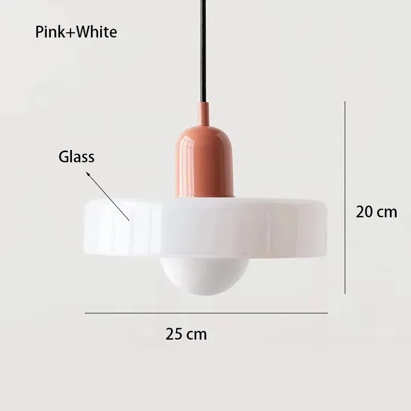 Nordic Retro E27 Kleurrijke Plafondkroonluchter Oranje Glazen Hanglamp voor Home Decor Eetkamer Cafe Bar Verlichting