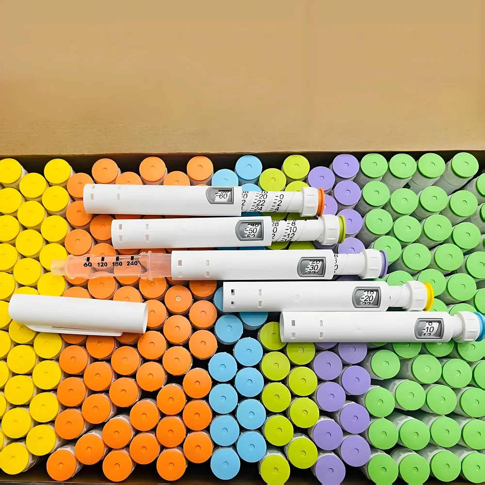 10PCS 60U Dose-adjustable Disposable Peptide Injection Pen Magic Needle Hyaluron Pen Precise Dosage Lightweight