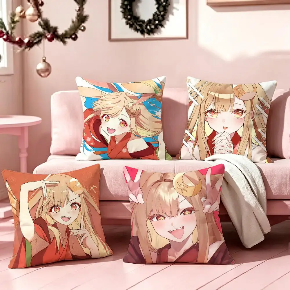 Cosmic Princess Kaguya Cushion Cover Pillow Short Plush Pillow Cute Simple Style For Living Room Bedroom Birthday Gift