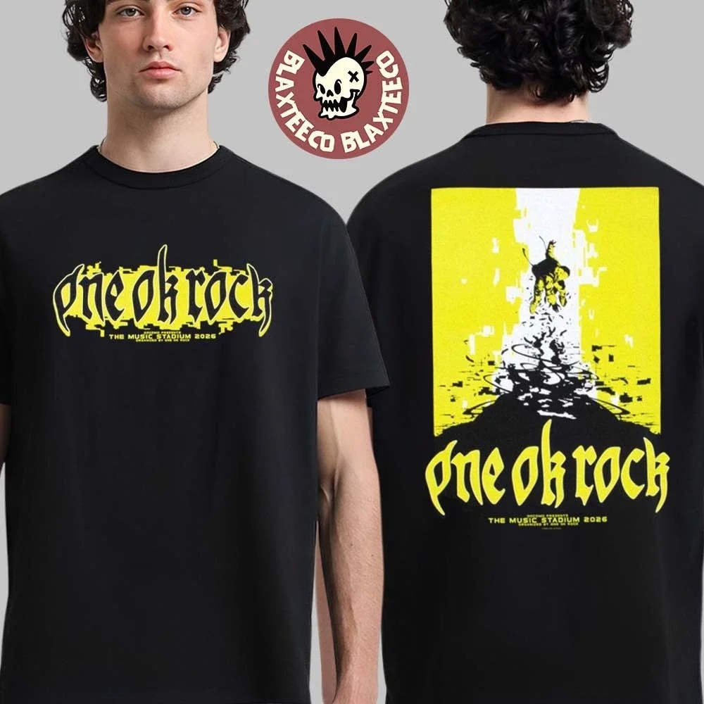 One Ok Rock y Docomo lanzaron conjuntamente productos periféricos especiales para el "Music Stadium 2026", incluyendo cómodas camisetas.