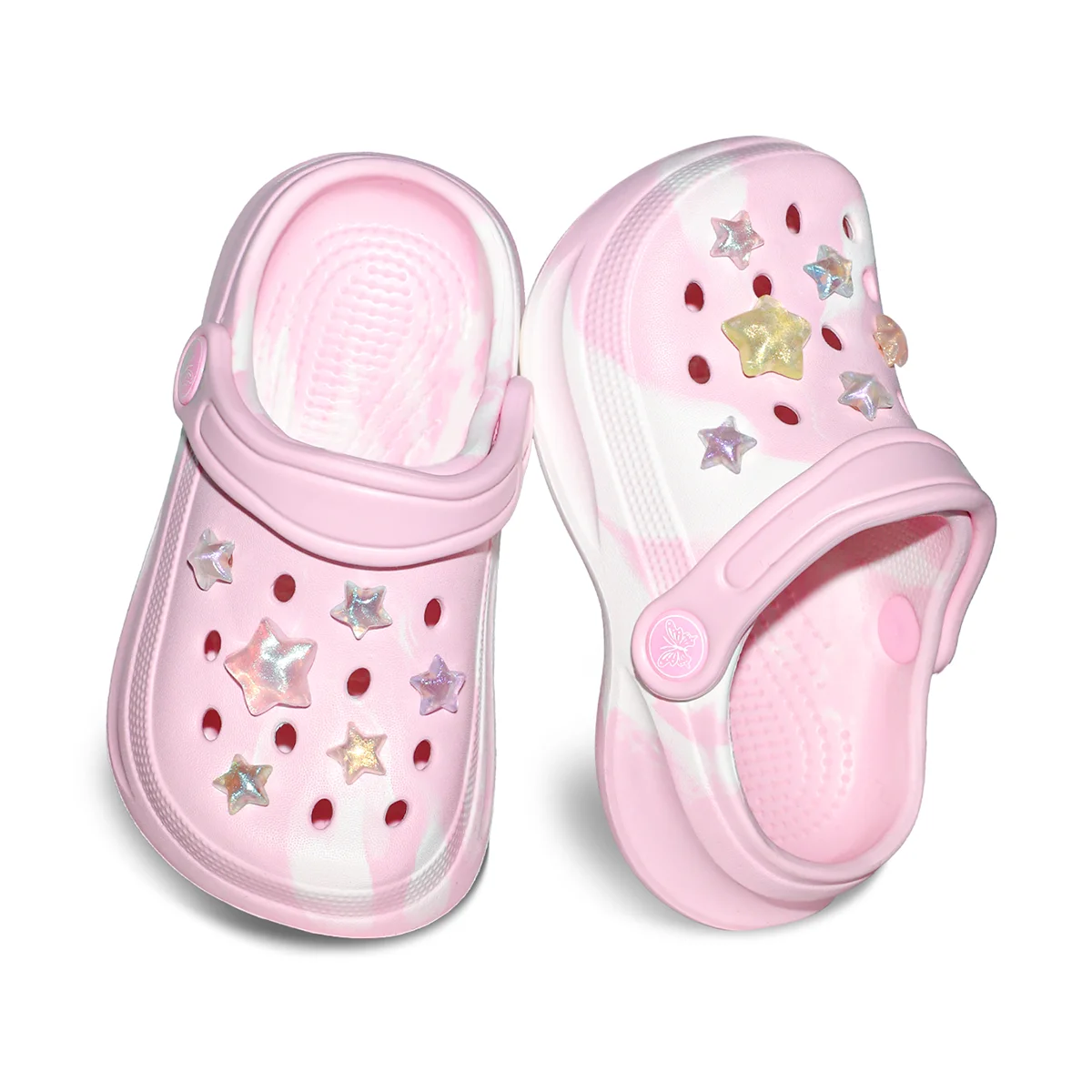 

Kids Slip-On Clogs and Mules - Breathable, Waterproof, EVA Garden Shoes with Decorative Chain for Beach and Everyday Wear 168