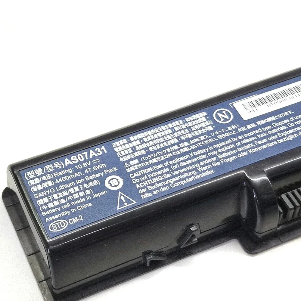 

10,8 В, 6 ячеек, аккумулятор для ноутбука AS07A31, новый для Acer AS07A41 5735 4310 4710