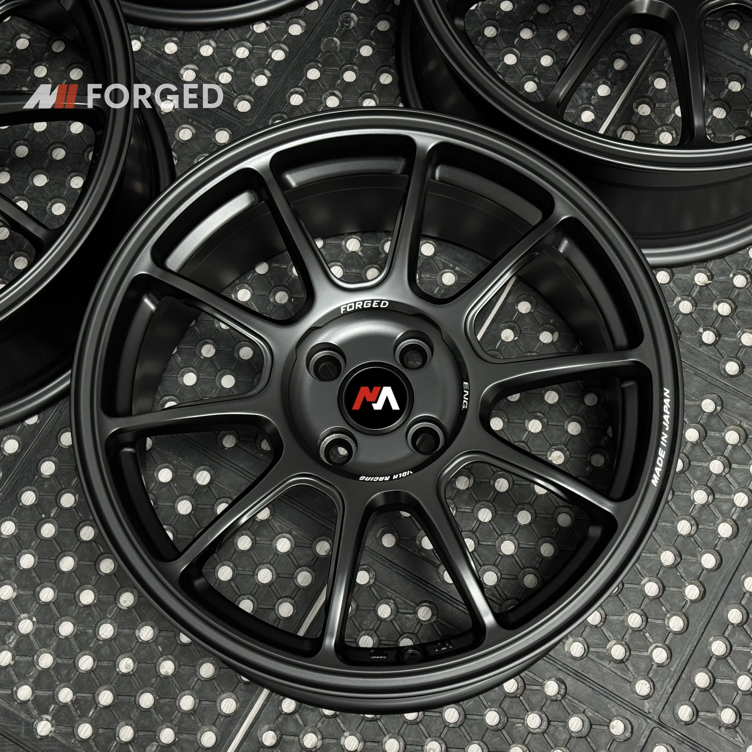 For  Forged Satin Black 4x100 Volk ZE40 16 17 Inch for Mazda MX-5 Miata Honda Civic Mini Cooper Lotus Elise Abarth 124 Spider - view 2