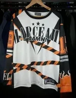 Y2K Hip-hop High Street Long Sleeved T-shirt Men Street Wear Loose Baseball Uniform Harajuku Sweatshirt Men Clothing