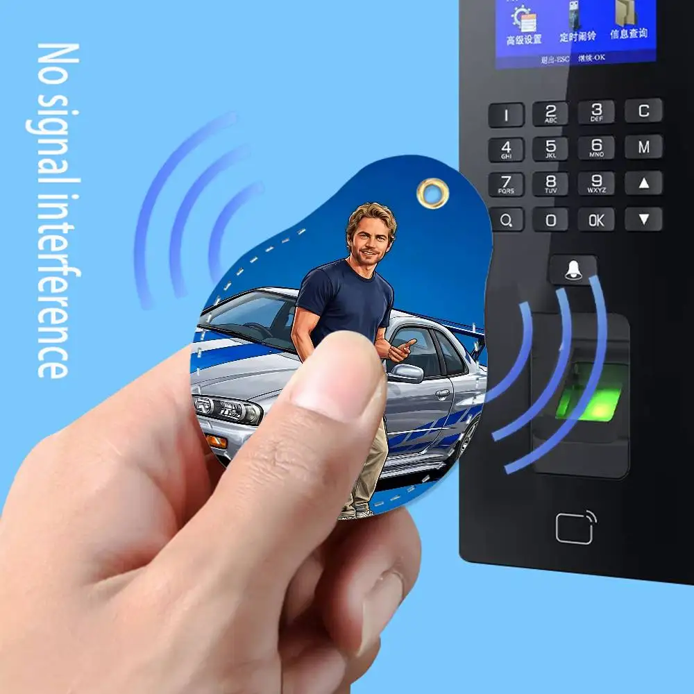 FOR Paul Walker For AirTag Case Card Sleeve Holder ID Credit Bank Access Keychain For Air Tag Shell