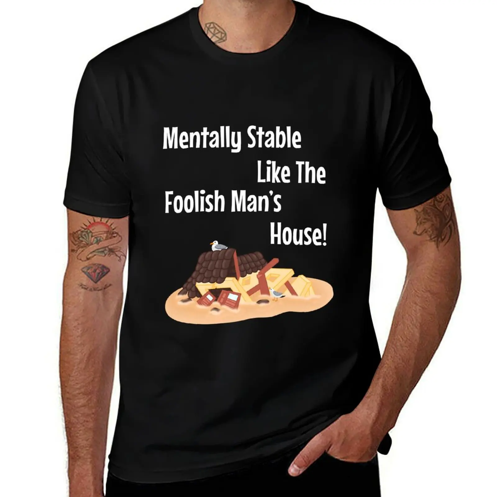 

shirt men shirt t T-Shirt 100% cotton Stable man like designer Foolish Man’s Mentally t the House
