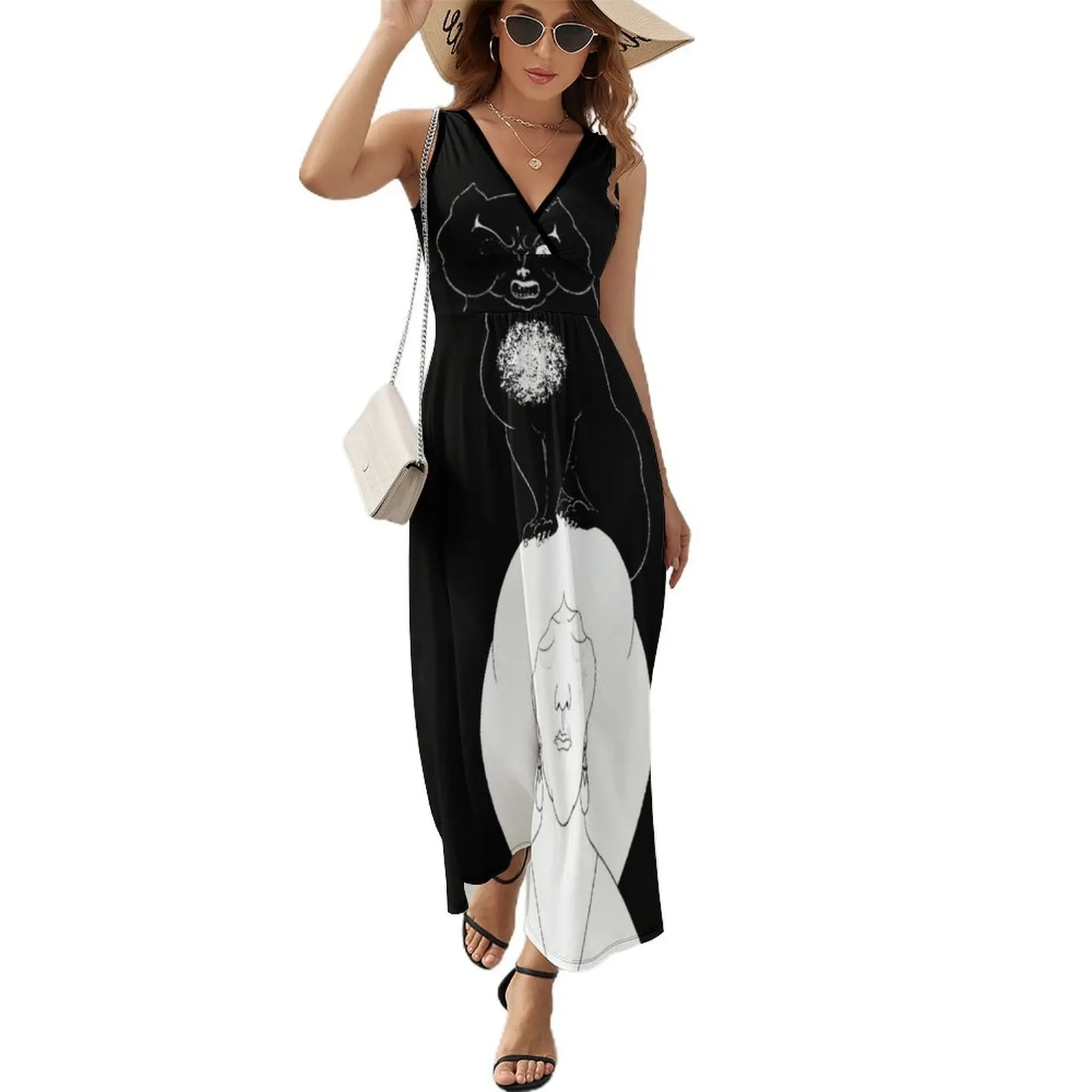 

The Black Cat - Aubrey Beardsley Sleeveless Dress women's summer dress 2024 women's evening dresses 2024 Evening gown