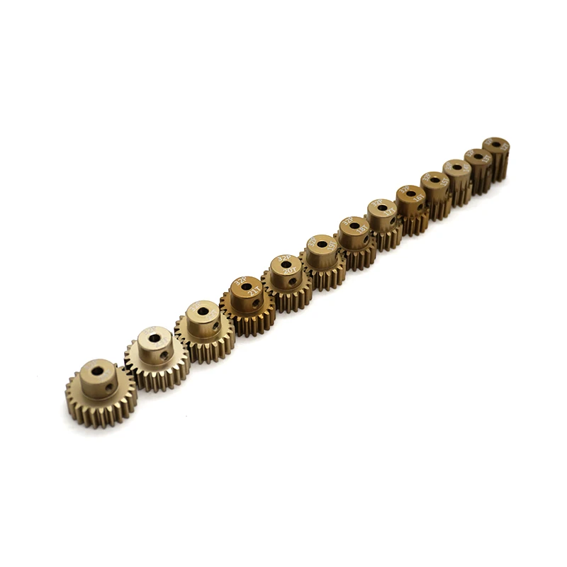 32DP M0.8 3.175 مللي متر 24T 23T 22T 21T 20T 19T 18T 17T 16T 15T 14T 13T 12T ميتال جير ل 1:10 Traxxas مركبة يتم التحكم بها عن بُعد سيارة 3650 3660 موتور #4