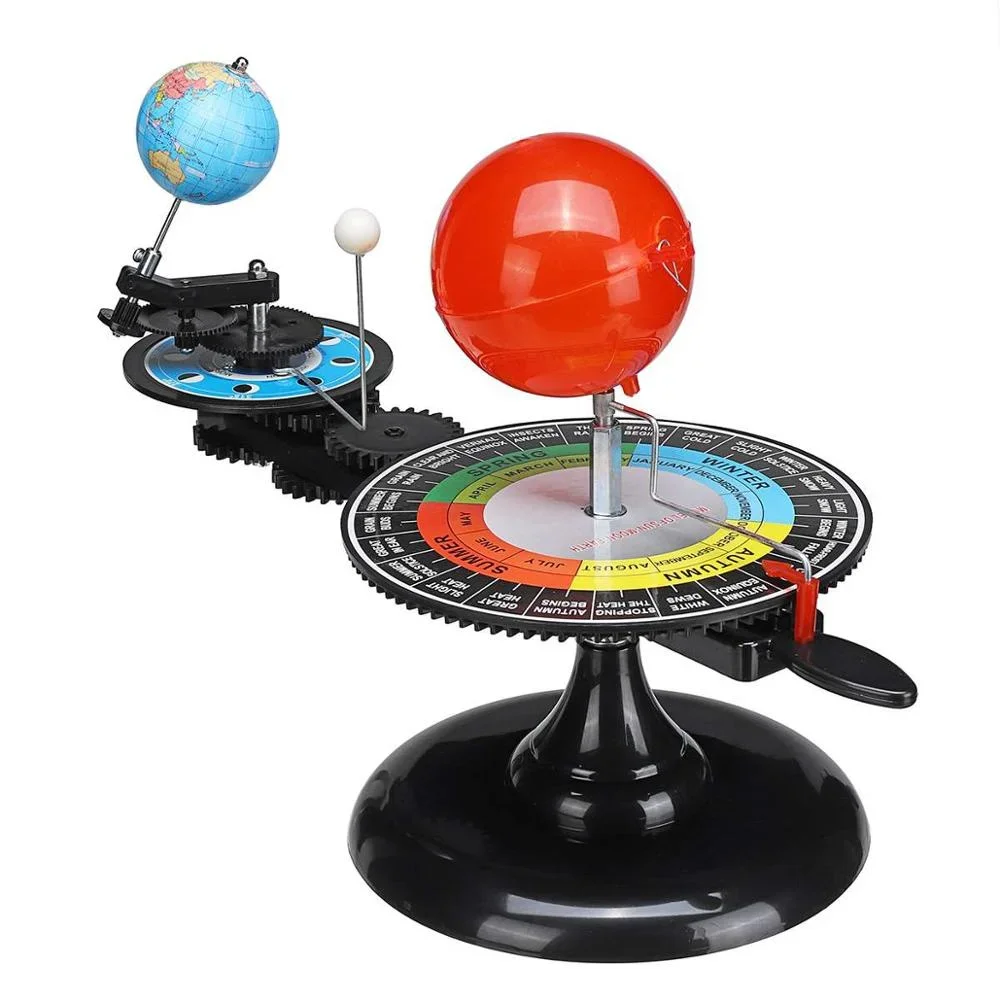 Solar System Model DIY Globe Earth Sun Moon Orbital Planetarium Educational for Child Kid Toy Astronomy Science Kit Teaching