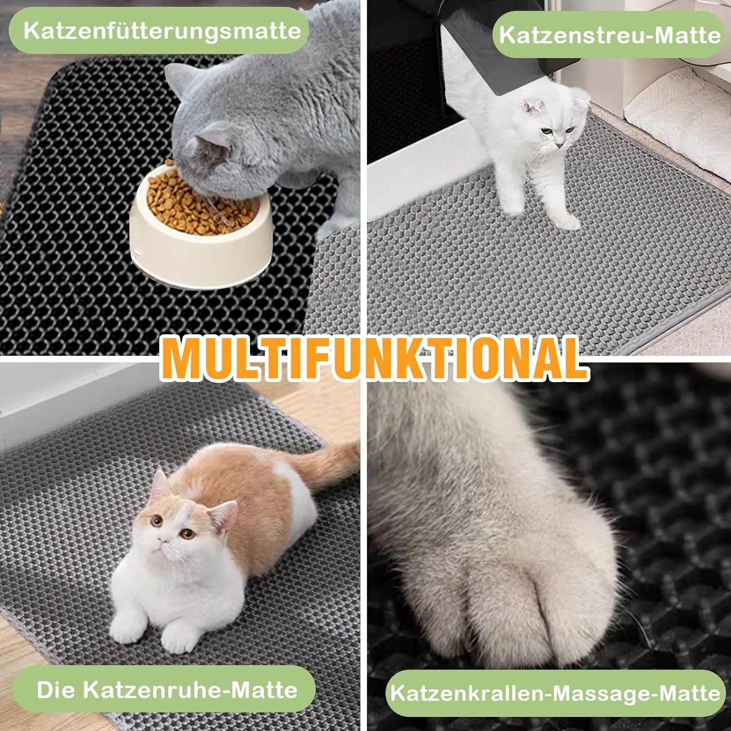 Cat Litter Box Mat Pet Toilet Double-Layer Waterproof Urine Proof Easy Clean Floor Carpet Protection Scatter Tray Mat Litter