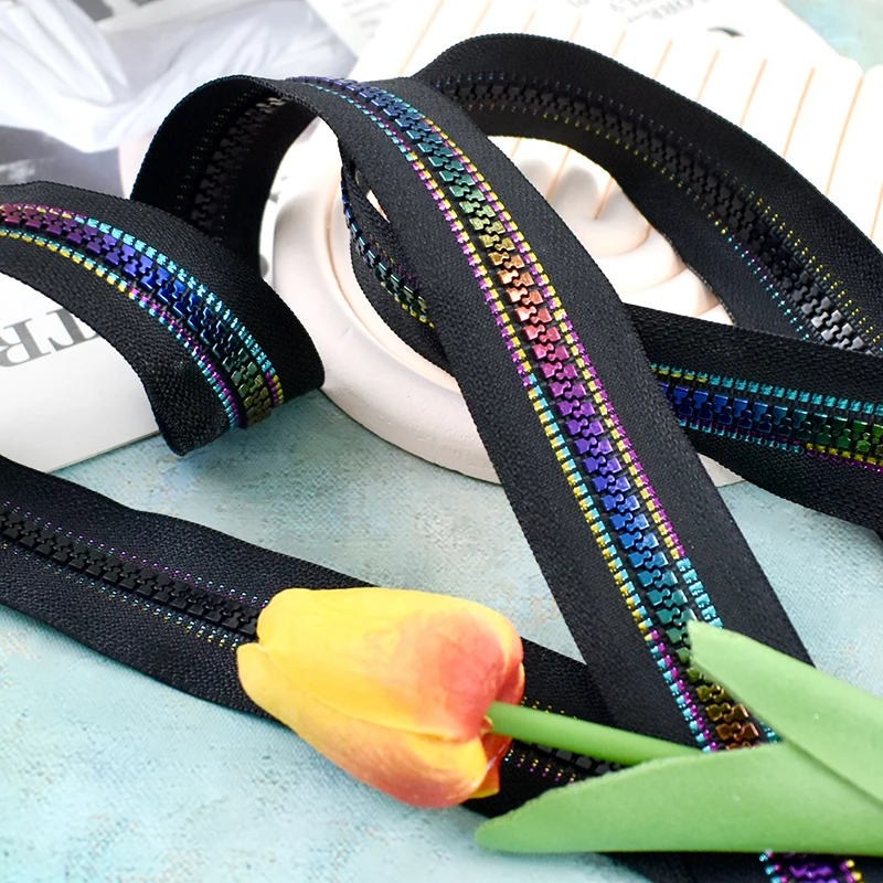 

Meetee 3-10Meters 5# Colored Teeth Resin Zippers By Meters Bag Clothes Decor Zips Repair Kit DIY Garment Sewing Accessories