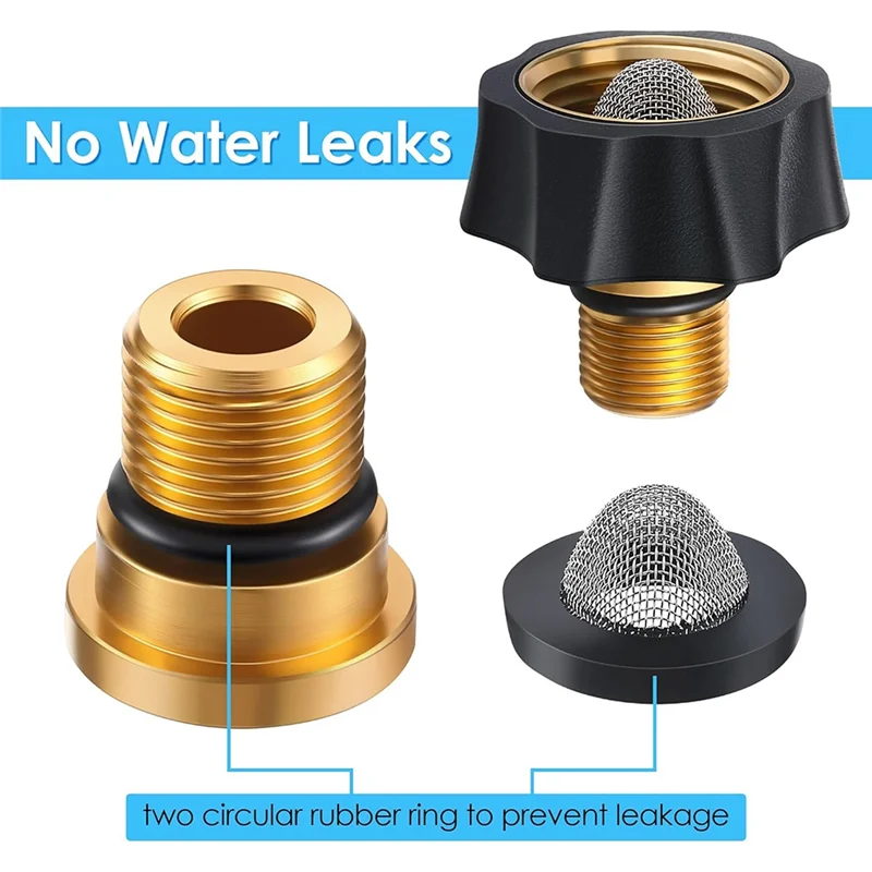 ABLN-Garden Hose Pressure Washer Adapter Washer Pump Adapter 3/4 Female To 3/8 Male Water Inlet