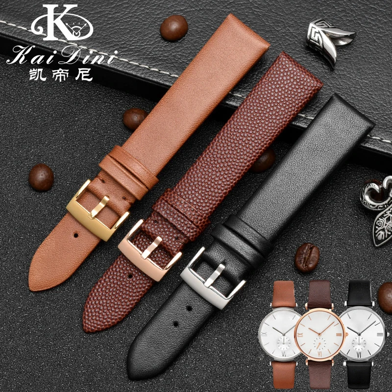 Handmade Leather Bracelet For AR1674 1675 1677 1819 9042M 9038M Comfortable Vintage Cow Watchband BeltLeather Women's Strap 18mm