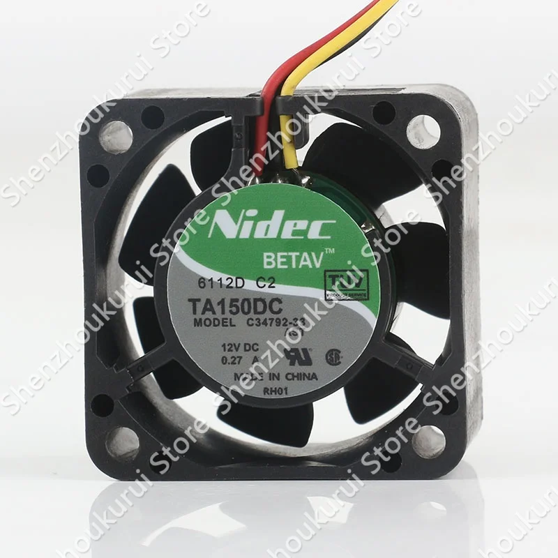 

Nidec 5V 24V 48V DC 12V 0.27A AC EC 4020 40X40X20MM 4CM C34792-33 Large air power supply Double ball bearing server Cooling fan