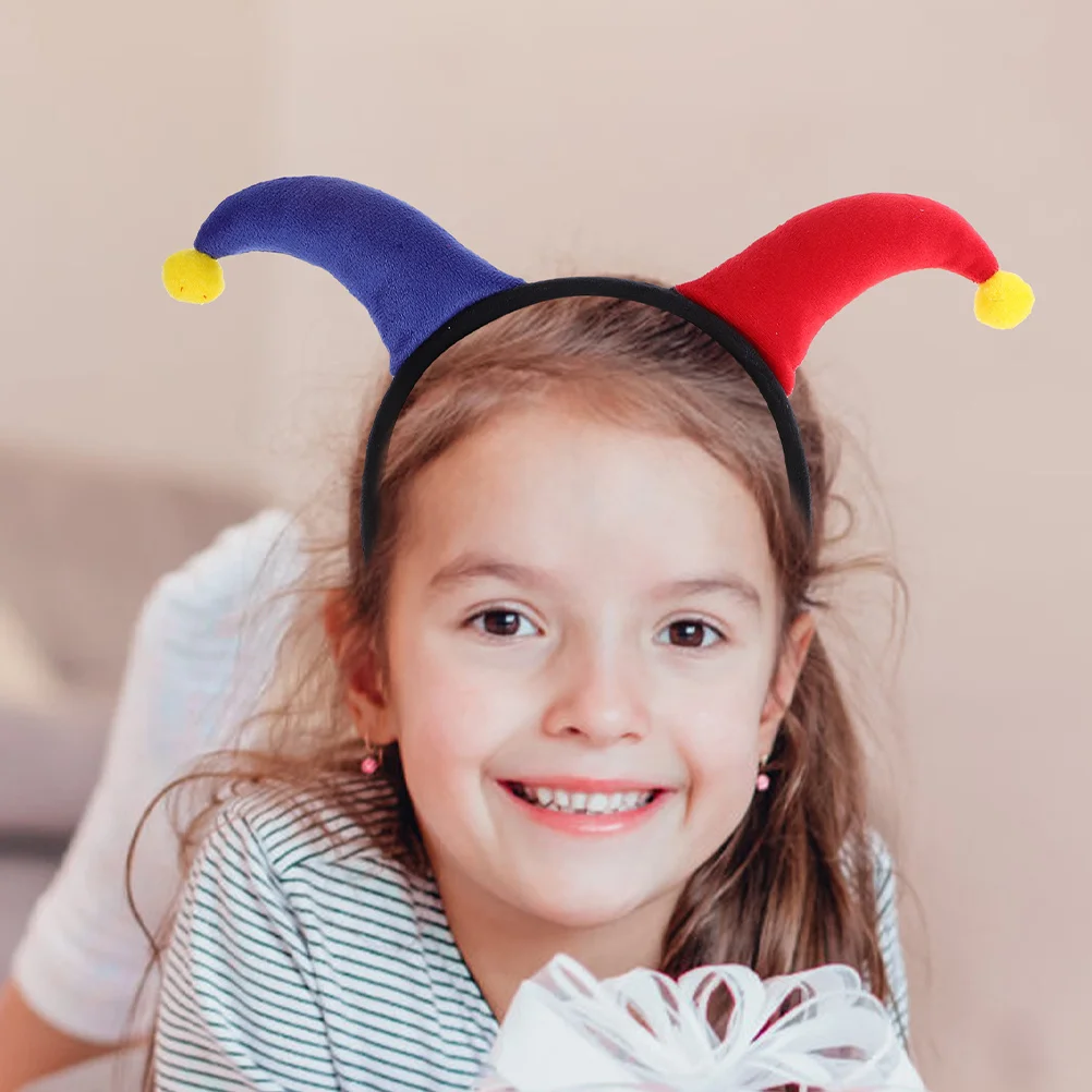 2pcs 광대 머리띠 귀여운 기발한 디자인 파티 액세서리 카니발 의상 마디 그라 할로윈 코스프레 소품 남성 여성용