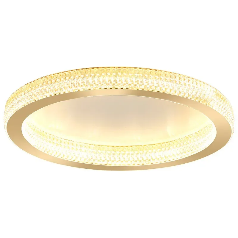 Nordic Modern Minimalist Bedroom Round Crystal Ceiling Lamp Luxury Master  Led Warm Indoor Lighting For Home image 6