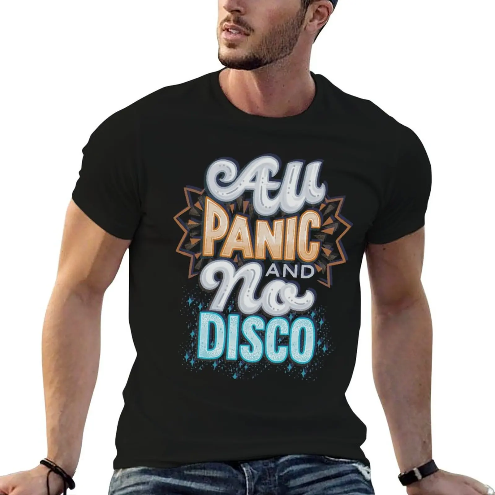 

All Panic and No Disco T-Shirt cotton t shirt man man t shirts for men anime t shirts for man T-shirt