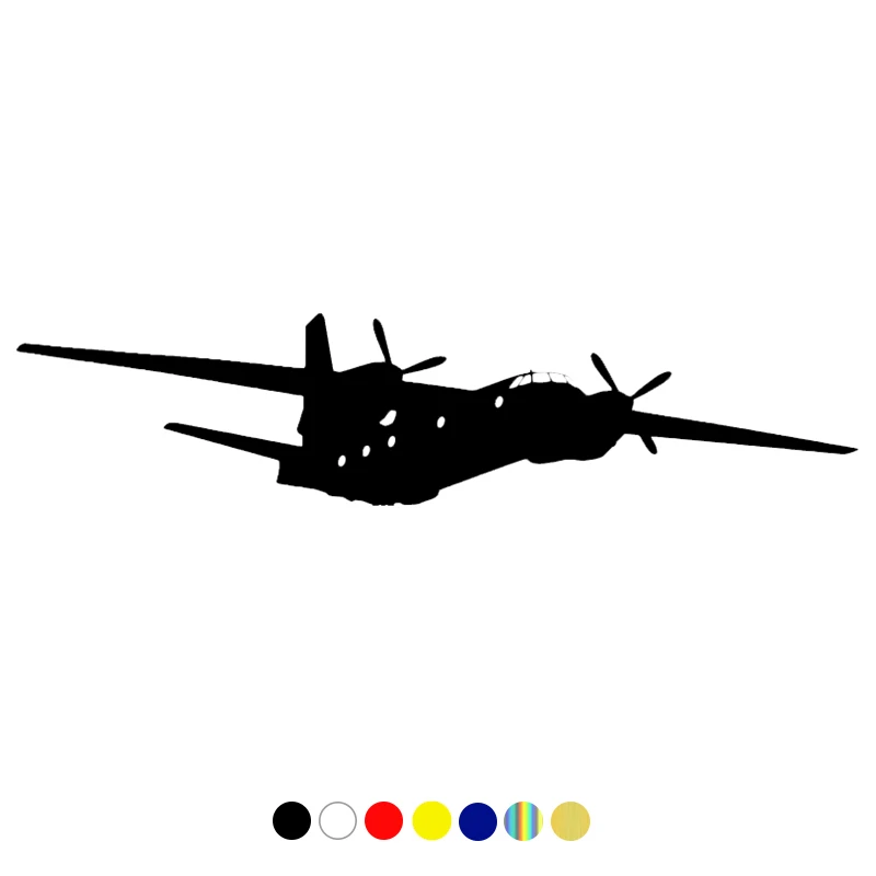 

Funny airplane pattern vinyl sticker for cars,sticker, black and white five colors, waterproof and sunscreen PVC 4.6x20 cm