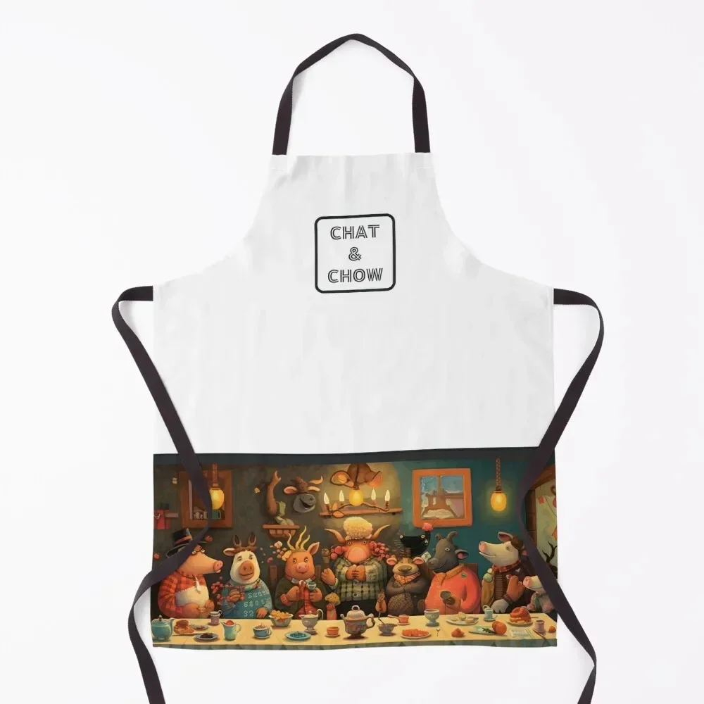 

Folk Feast: The Whimsical Sauerbraten Dinner Apron christmas kitchen cloths Chef Accessories Apron