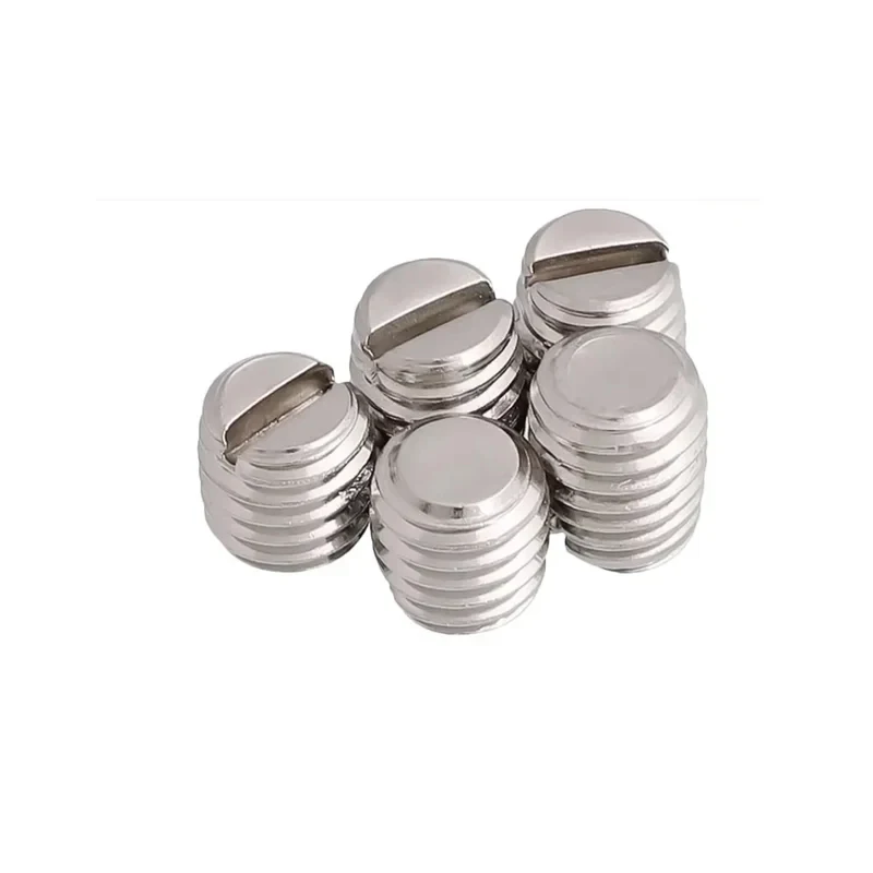 201 Stainless Steel Slotted Headless Set Screw Flat End Point Machine Bolt M3 M4 M5 M6 M8 M10 M12