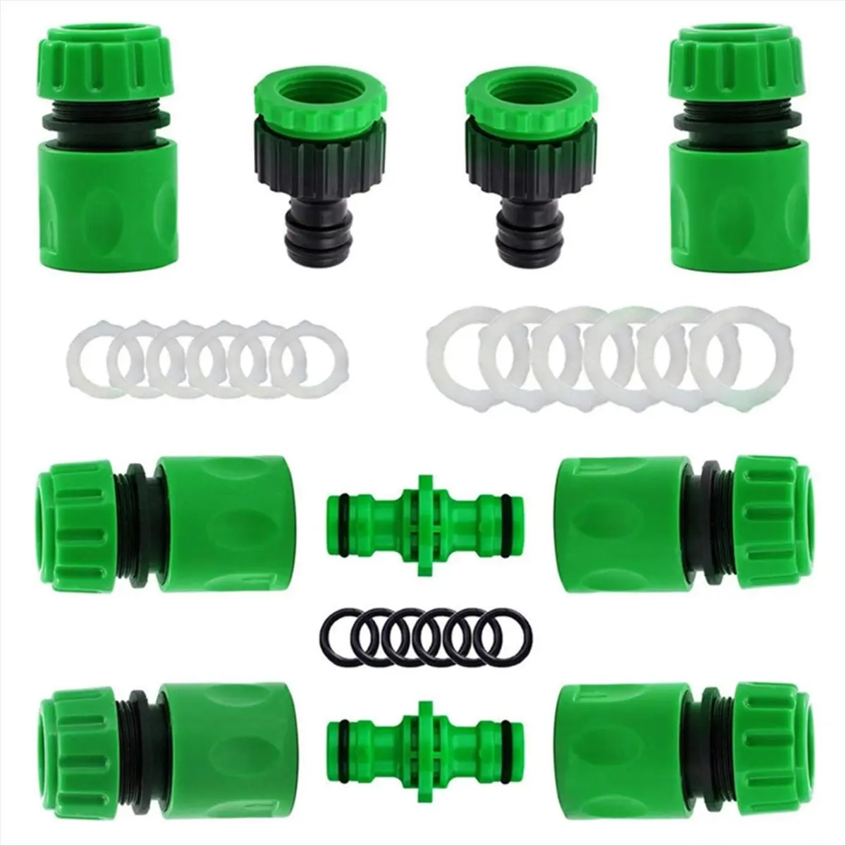 Y17A 1SET Garden Hose Connectors and Fittings, Plastic Garden Hose Tap Connector Kit Hose Pipe Connector