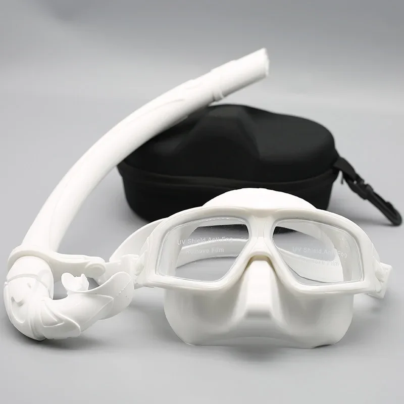 Free diving goggles snorkeling set PC lens waterproof and anti-fog snorkeling mask equipment