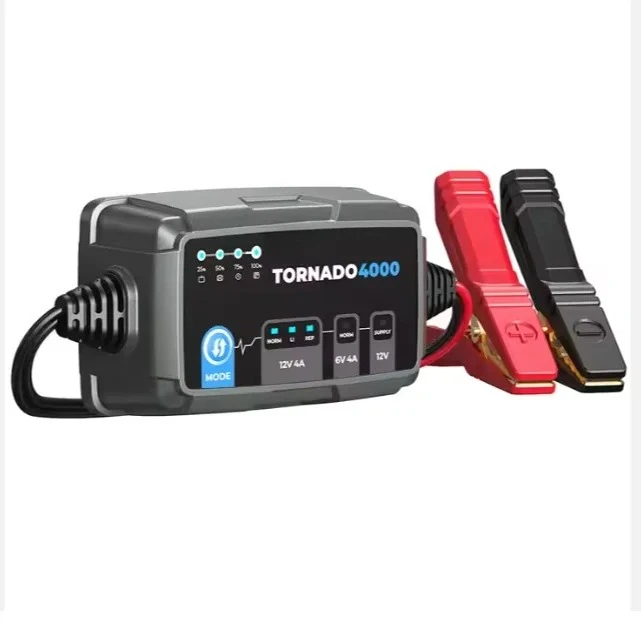 

TOPDON Tornado4000 T4000 Lead Acid Lithium 6V 12V Automotive Vehicle Trickle Fast Auto Motorcycles Lithium Car Battery Charger
