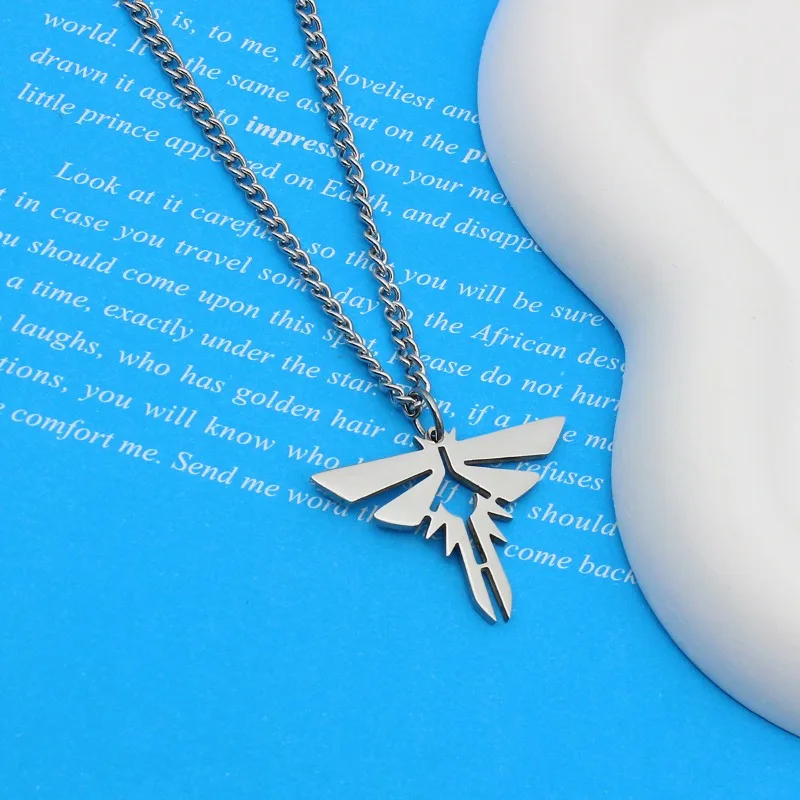 Game Necklace for Women The Last of Us Necklaces Female Logo Pendant Trend Neck Silver Color Fashion Couples Party Gift Jewelry