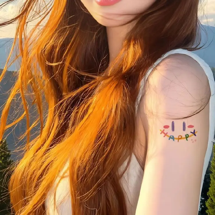 

Generic Temporary Tattoos Colorful Waterproof Durable Ins Style Sweet Cool 30 Sheets Women Clavicle Arm Leg Stickers