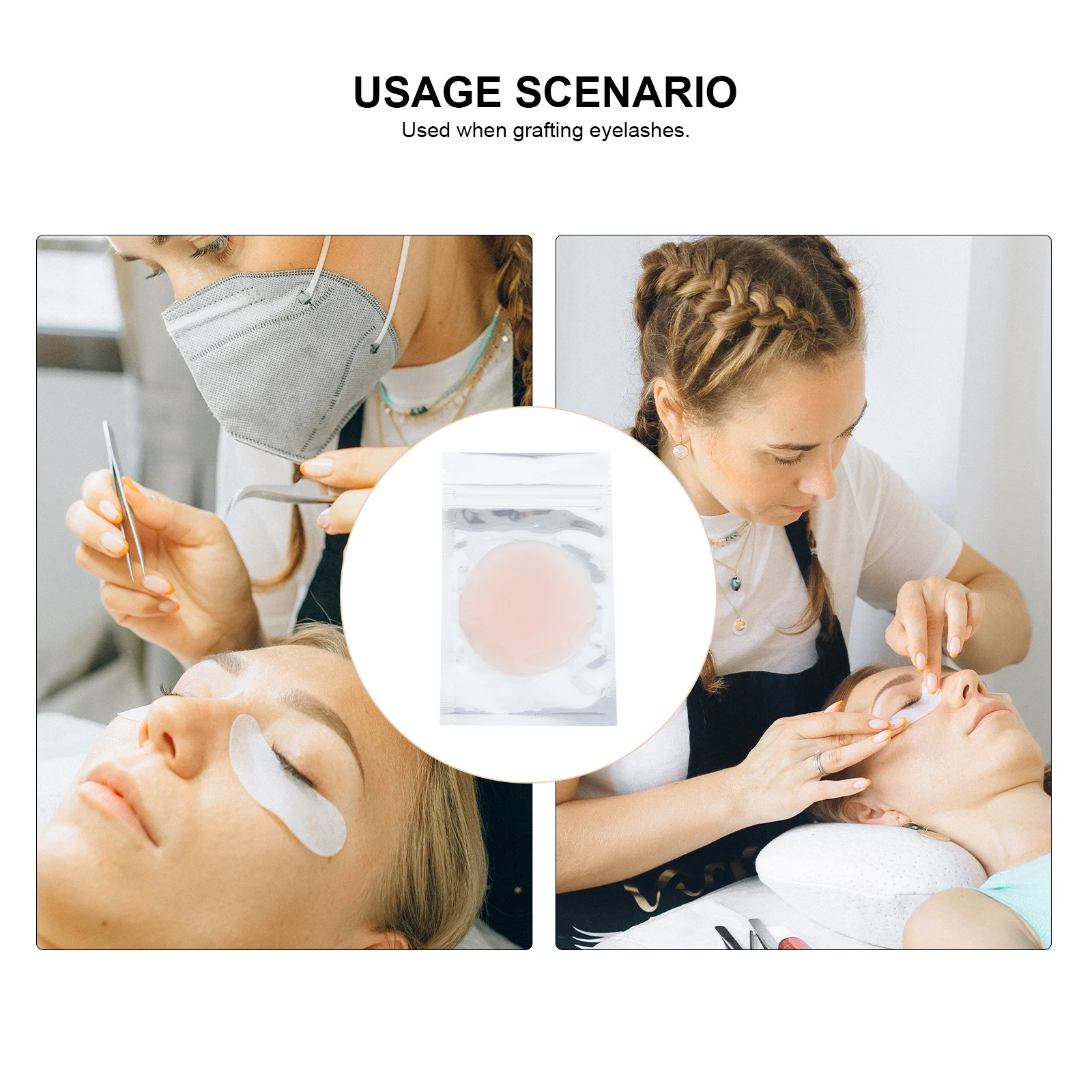 Coussinets de greffage de cils en Silicone, outils professionnels d'extension de cils, palettes de faux cils, accessoires de maquillage confortables, 5 pièces