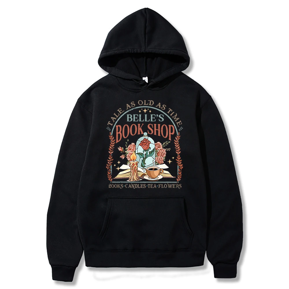

2025 Ретро Belle's Book Shop Толстовка Tale As Old As Time Vintage Beauty & The Beast Magic Shirt Повседневная женская модная толстовка Y2K