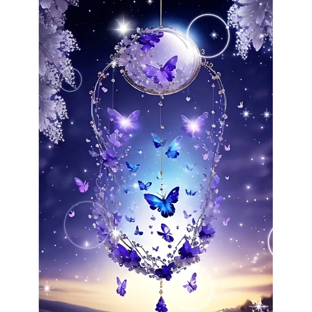 Frameless,Full Diamond Painting Flower Drill Mosaic Animal Embroidery Butterfly New Collection 2025 Handmade Gift Wall Decoratio