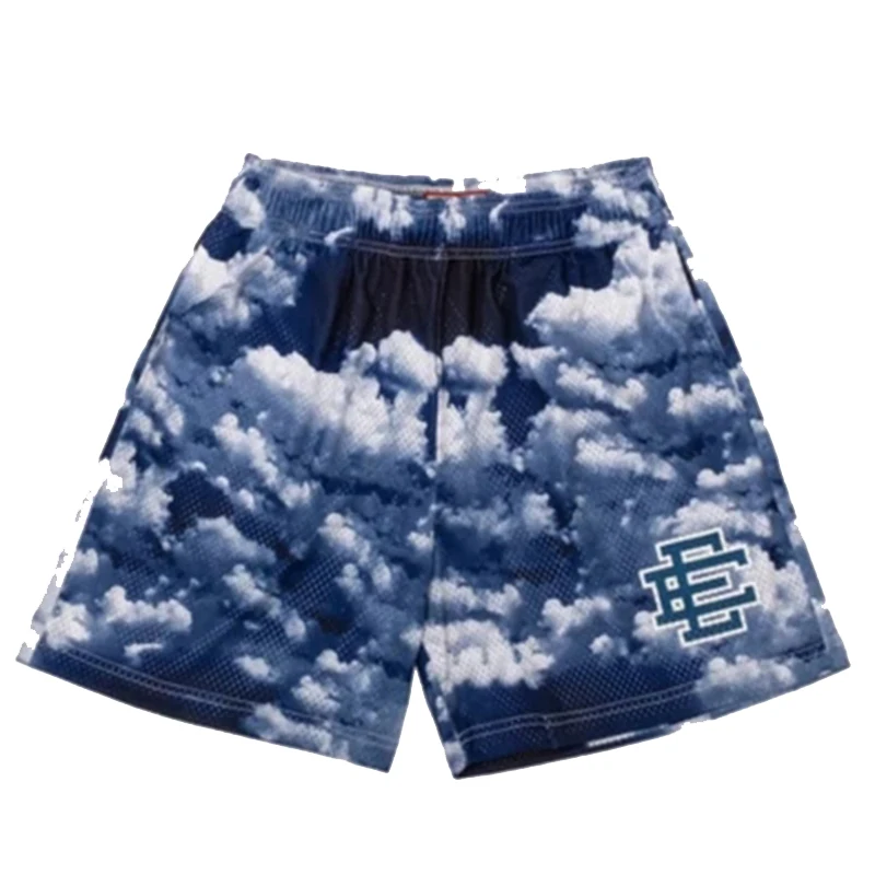 Edalson-shorts básicos para homens, skyline da cidade de Nova Iorque, casual, fitness, esportes, treino, verão, 2024