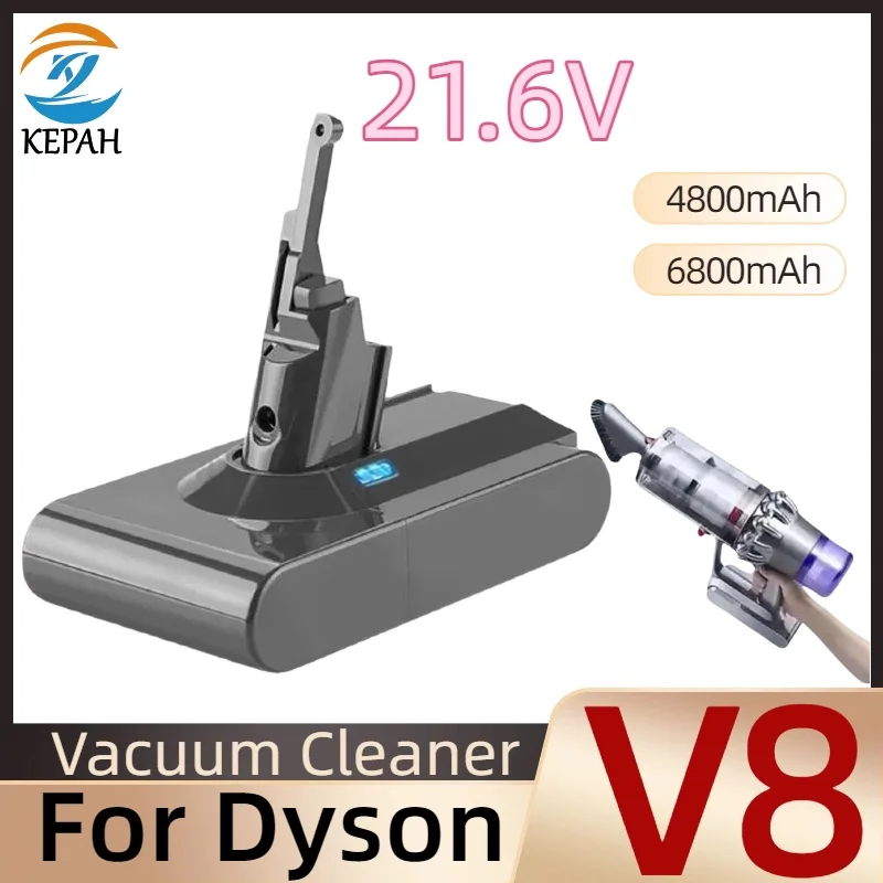 2025 NEW for Dyson V8 21.6V 12800mAh Replacement Battery for Dyson V8 Absolute Cord-Free Vacuum Handheld Vacuum Cleaner