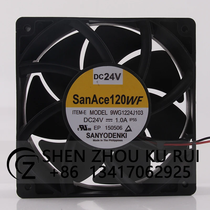 Case Fan for SANYO San Ace 9WG1224J103 24V 1.0A 120*120*38MM 12038 Cooling Fan for Welder Inverter