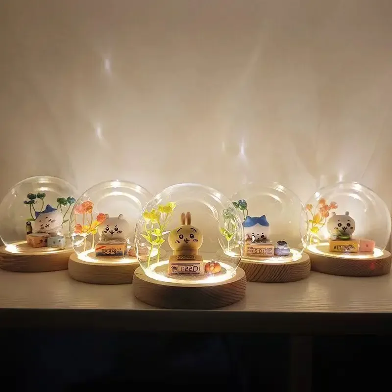 New Chiikawa Night Light Hachiware ハチワレ うさぎ USAG Bedroom Small Table Lamp Bedside Atmosphere Lamp Cute Gift Lamp Decoration Gift