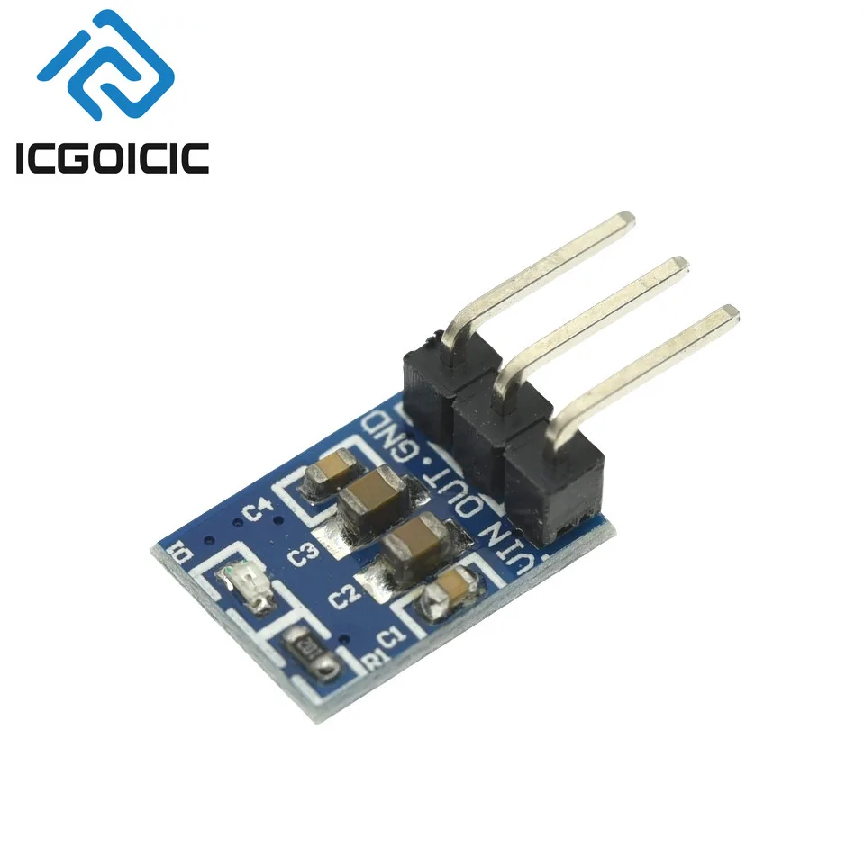 1-100PCS AMS1117-3.3V/5V LDO Voltage Regulator Module – 5V to 3.3V Linear Regulator, Low Noise for Arduino ESP32