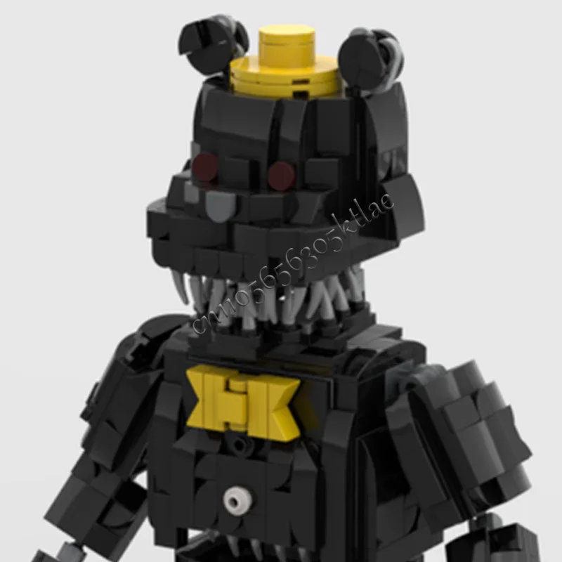 890 pièces de la série de personnages de jeu populaires FrightfulBearGolem MOC, blocs de construction modulaires personnalisables, bricolage créatif, jouets pour garçons, cadeaux de vacances