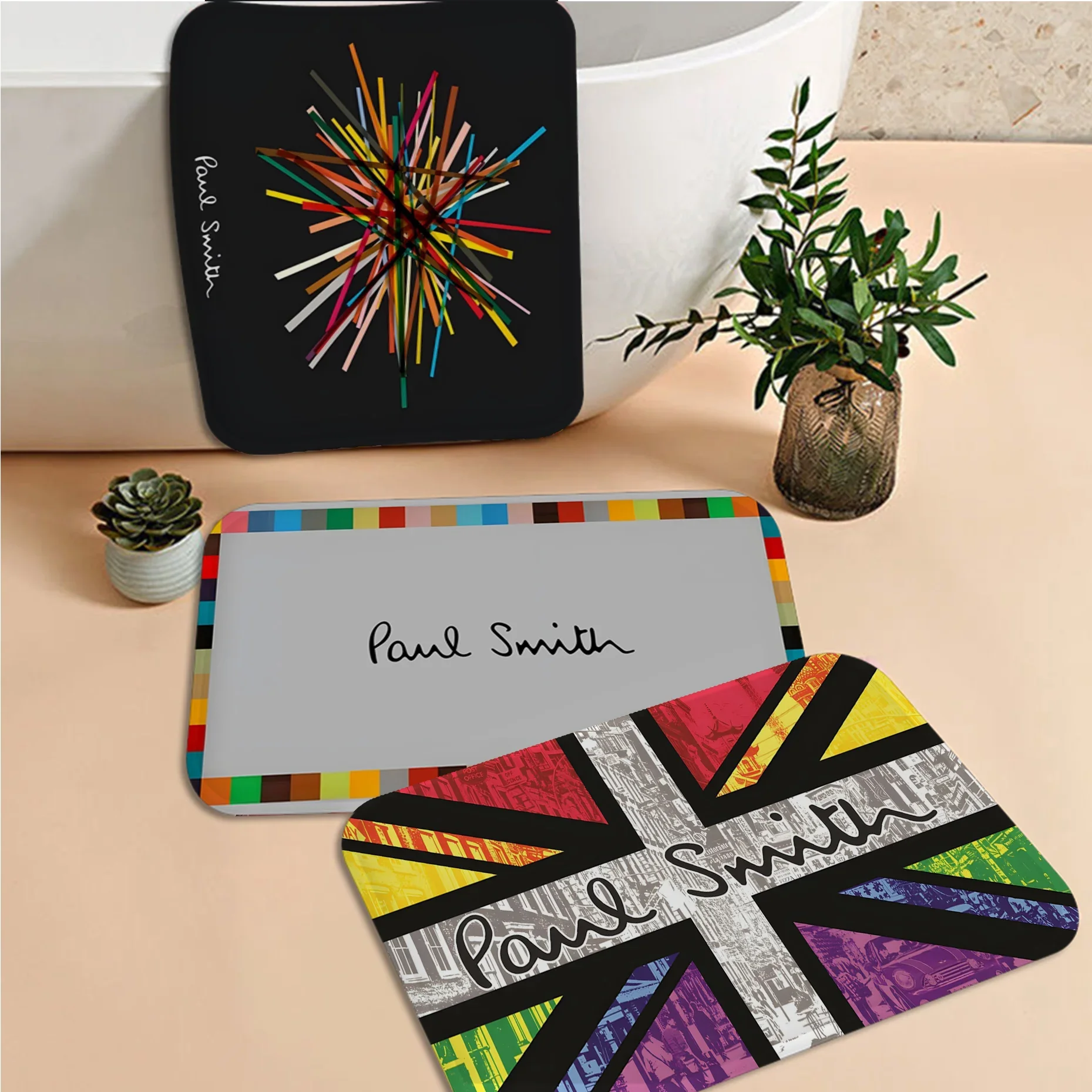 S-Smith fashion P-Paul brand Floor Mat Bath Mat Nordic Style Home Doormat Bathroom-Toilet Mats Bedroom Welcome Doormat