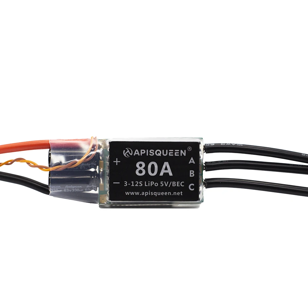 ApisQueen 12-50.4V 80A ESC Bi-directional/Un-directional Control ,Supports USB Paramter Quick Adjustment Board,Used For Thruster