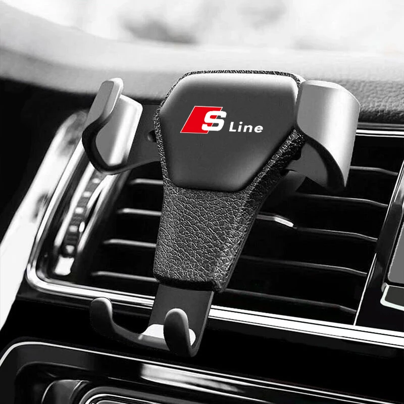 Car Phone Holder Gravity Sensing Auto Grip Universal Bracket For Audi Sline A1 A3 A4 A6 B8 B7 C7 A5 A7 A8 B9 B6 C6 Q2 Q3 Q5 Q7